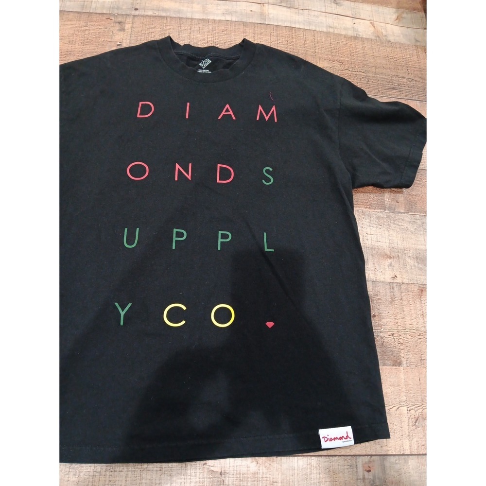 Diamond Supply Co. Black T Shirt Men's Size XLarge Made In USA 2476